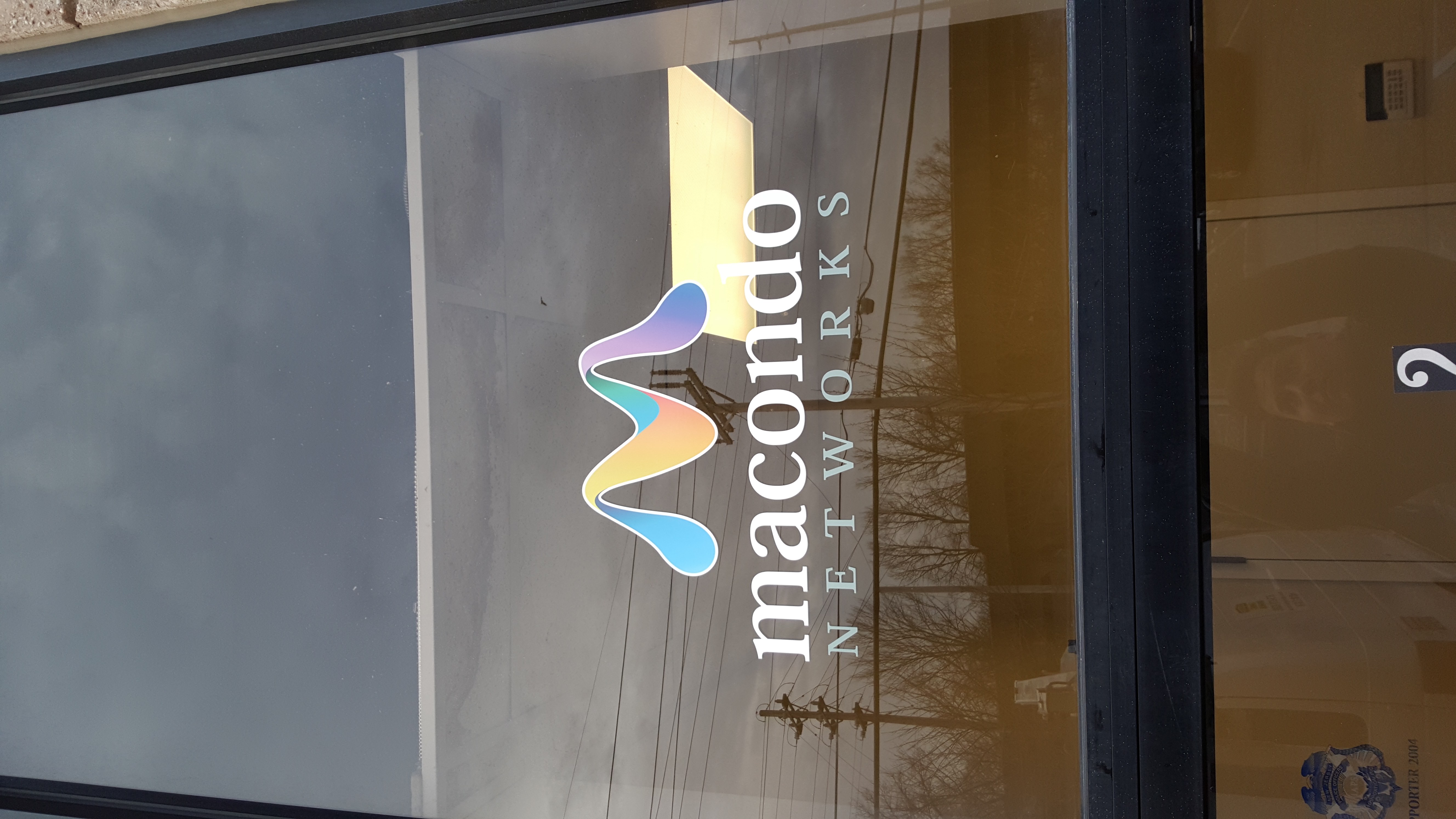Printed Cut Vinyl Door Graphic Logo Custom Sign Source