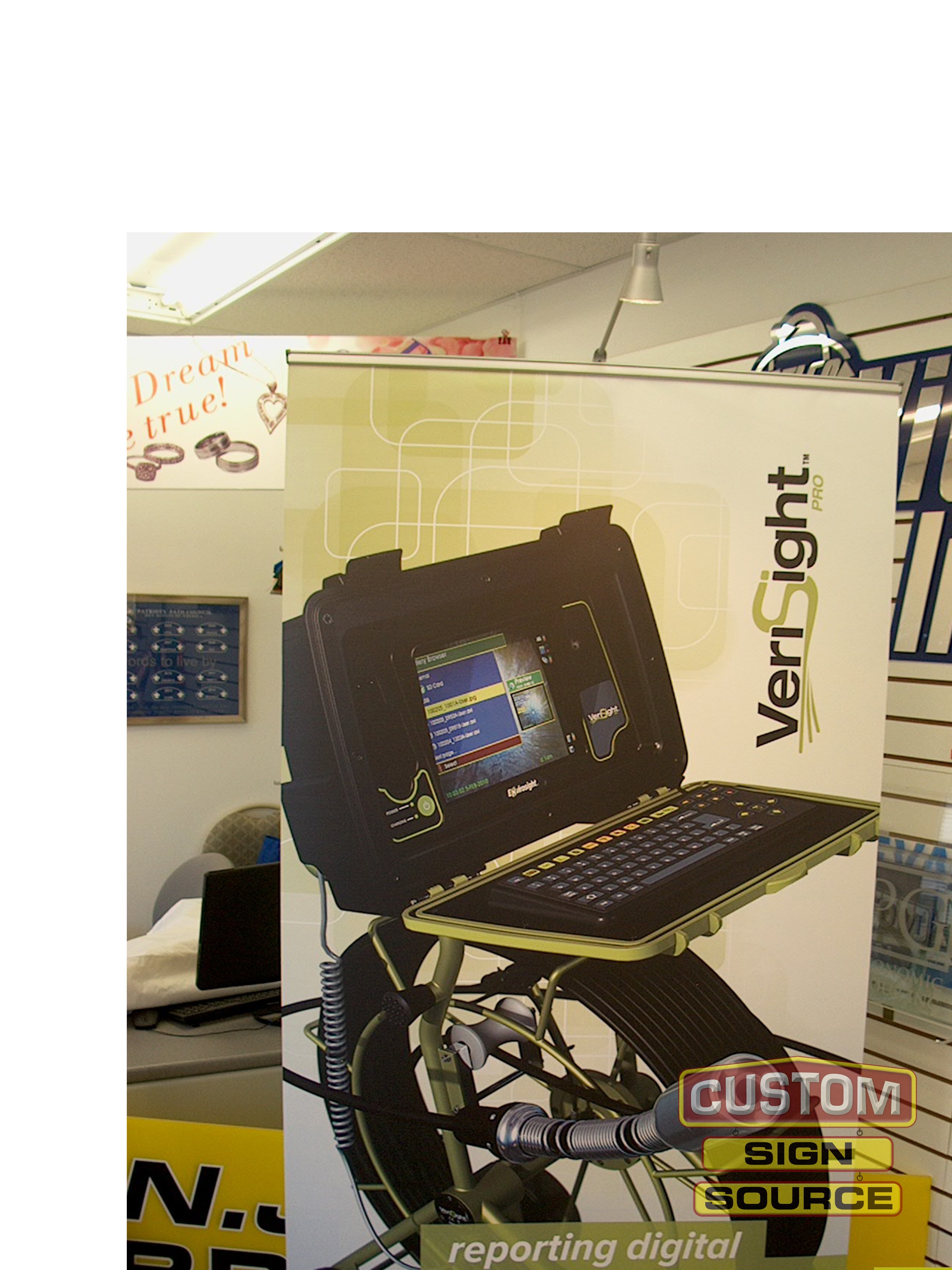 Retractable Banner For Verisight Custom Sign Source